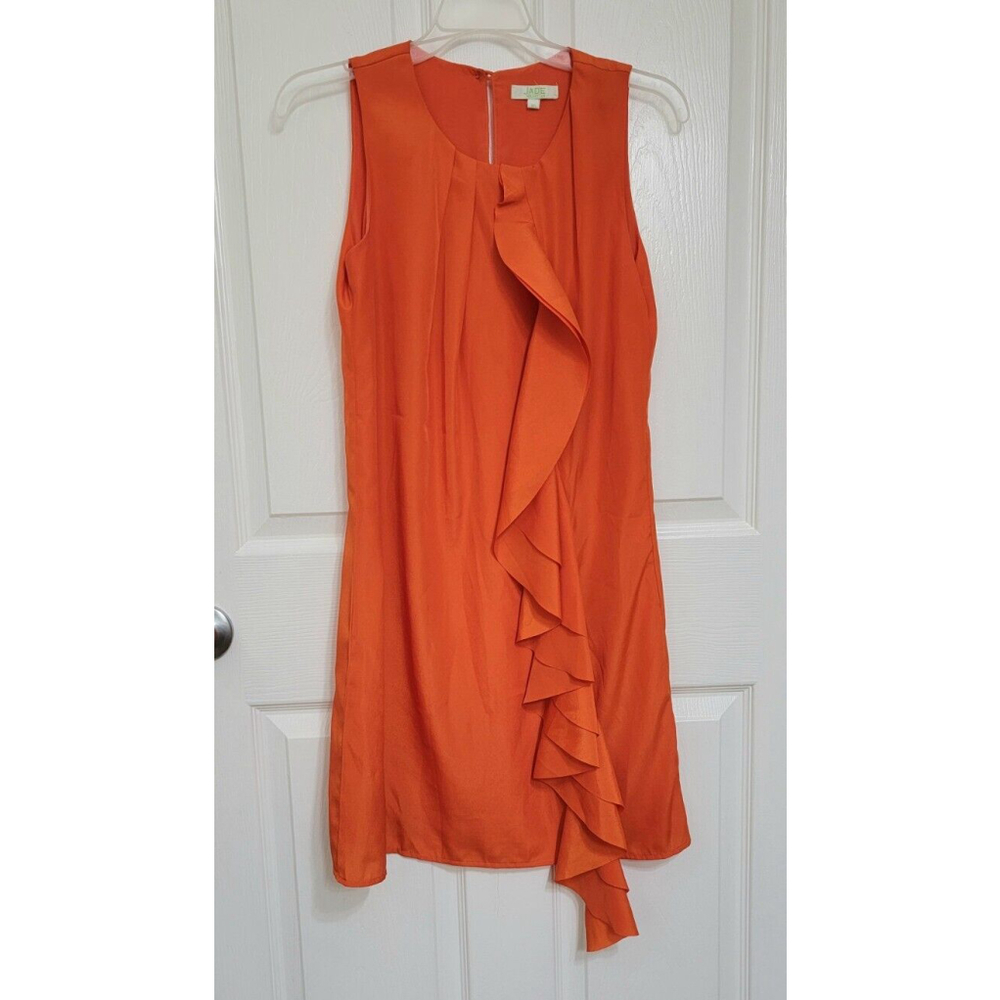 Jade Orange Sleeveless Asymmetrical Dress Sz ‎ XS